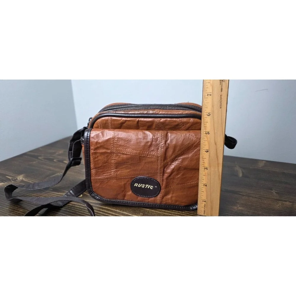 Vintage Rustic Brown 100% Leather Camera‎ Bag With Strap